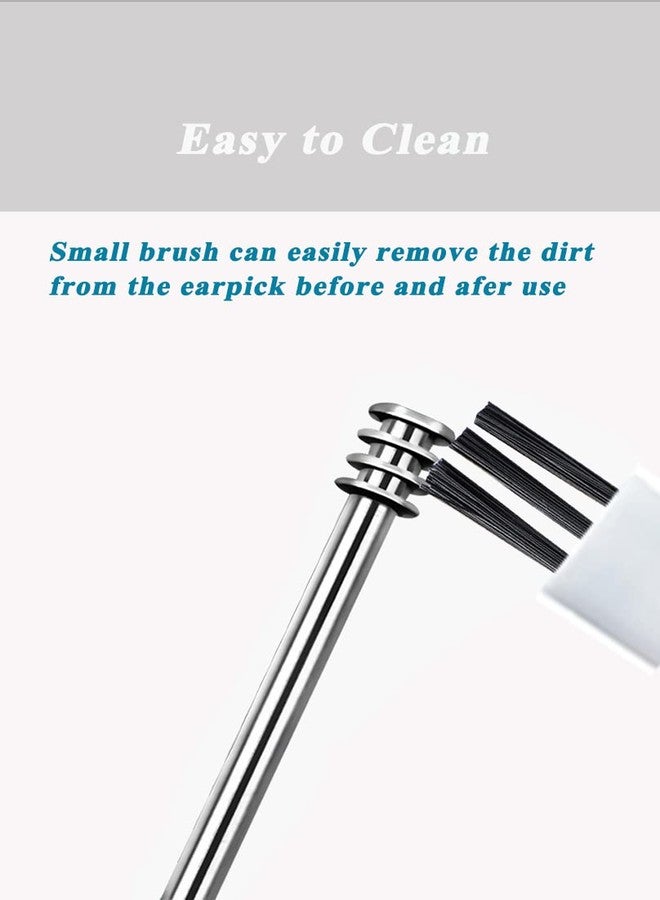 Nothers 8 Pcs Ear Pick Earwax Removal Kit, Ear Cleaning Tool Set, Ear Curette Ear Wax Remover Tool with Storage Box and Cleaning Brush - Image 3